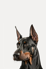 A doberman, Generative AI