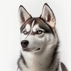 Obraz premium Husky Dog, Generative AI