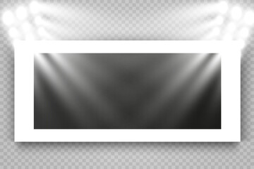 Obraz premium Photo frame template for illustration or design.Photo of memories. 