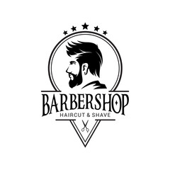 Barber Shop Logo Vector Template