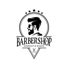 Barber Shop Logo Vector Template