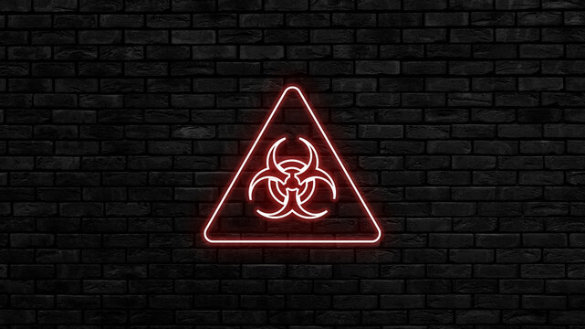 Danger Sign A DANGER Alert Neon Light Sign STAY AWARE