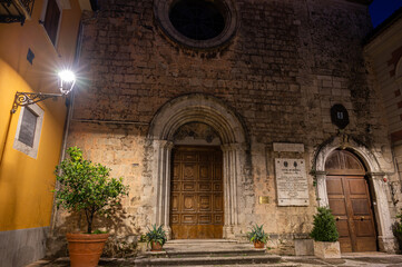 Fototapeta na wymiar Isernia. Molise. The Church of S. Francesco