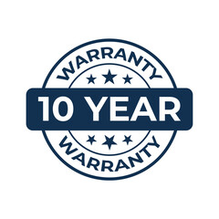 Obraz premium 10 Year Warranty Label