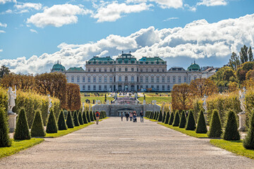 Wien Schloss Belvedere - obrazy, fototapety, plakaty