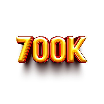 700k on transparent background