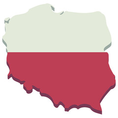 Map of Poland (flat design)
