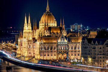 Obraz premium Palazzo del Parlamento di Budapest 