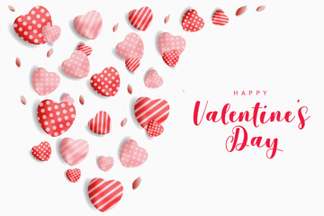 happy valentine day background. love illustration vector