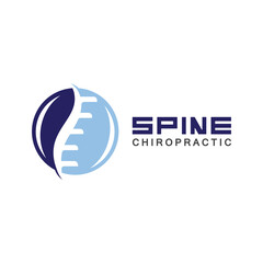 Spine logo vector illustration design template
