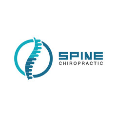 Spine logo vector illustration design template