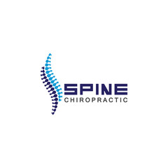 Spine logo vector illustration design template
