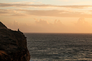 A beautiful sunset on the Portuguese coast