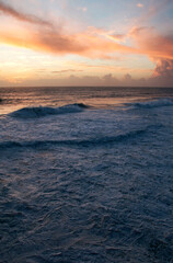 Fototapeta na wymiar A beautiful sunset on the Portuguese coast