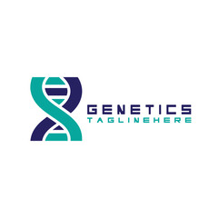 DNA vector logo design template.modern medical logotype.laboratory science icon symbol.colorful pharmacology sign-vector