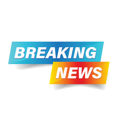 Breaking News web or tv banner headline