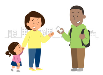 道に迷って困っている外国人旅行者4