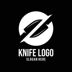 Knife Logo Design Template Inspiration, Vector Illustration.