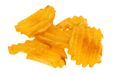 potato chips isolated
