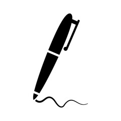 pen vector icon, writing symbol