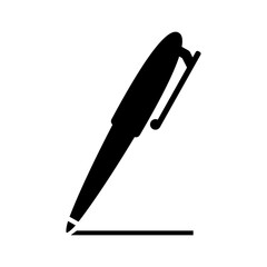pen vector icon, writing symbol