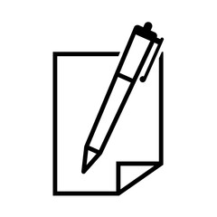 pen vector icon, writing symbol