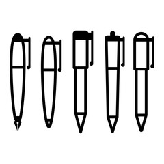 pen vector icon, writing symbol