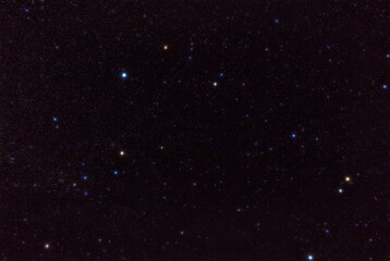 Obraz premium Milky Way stars and constellations on evening sky.