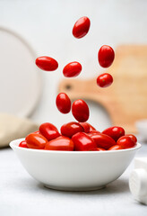 Grape tomato in the bowl