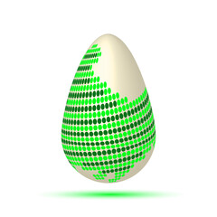 Easter egg on a white background. Egg vector. Egg for design