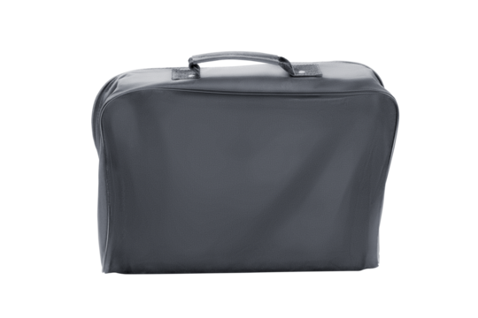Black portfolio case. Isolated png with transparency