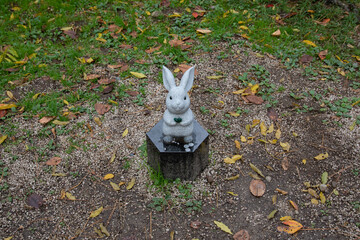 Rabbit sculptures at Izumo Grand Shrine, Shimane, Japan