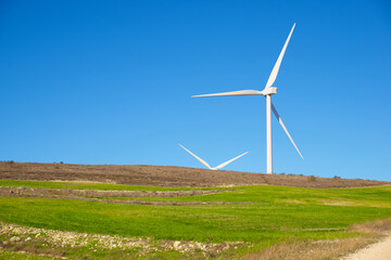 Fototapeta premium Wind turbine generators