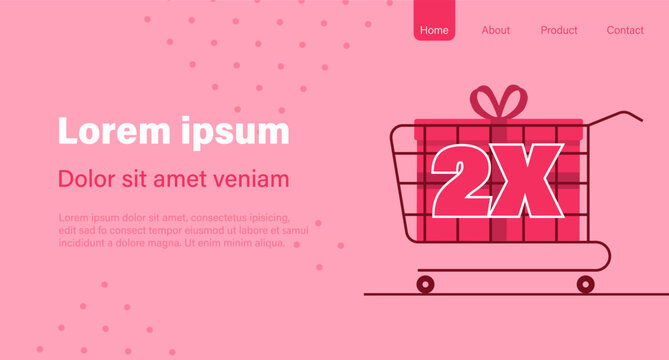 Double points landing web page