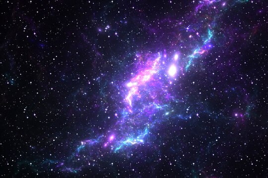 Cosmic extraterrestrial background  -  macrocosm light backdrop -  galaxy nebulosity space
