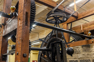 detail of an old machine