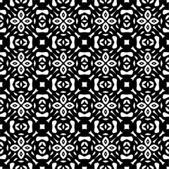 Vector pattern in geometric ornamental style. Black and white color.
Simple geo all over print block for apparel textile, ladies dress, fashion garment, digital wall paper.
