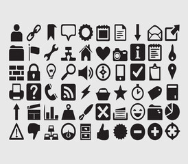 set of icons for web design