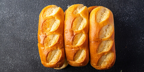 milk bun pastry french bakery fresh meal food snack on the table copy space food background rustic top view