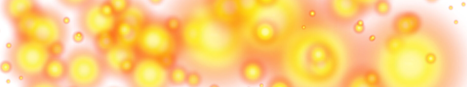 illustrazione con globi di luce calda brillante su sfondo trasparente