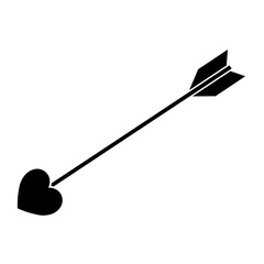 Simple illustration of heart icon for St. Valentines Day