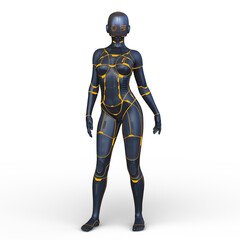 女性サイボーグ