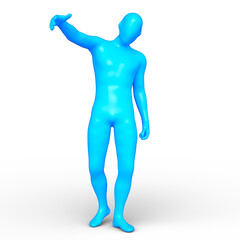 ポーズをとる男性