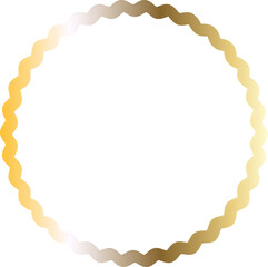 golden lineal geometric frame