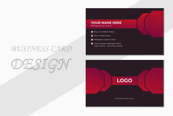 Creative and Clean Business Card . Double-sided Business card. Creative Business Card Template. Minimalist Business Card Template. Modern Business Card.
