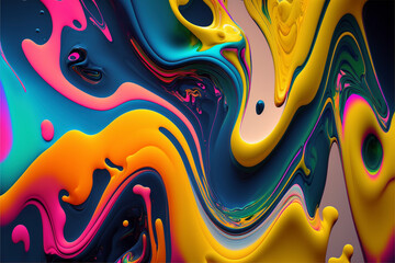 Obraz premium Colored paint background. Created with generative Ai technology.
