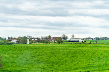Fototapeta na wymiar landscape with farm