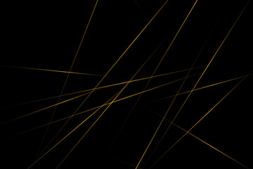 Abstract black with gold lines, triangles background modern design. Vector illustration EPS 10.