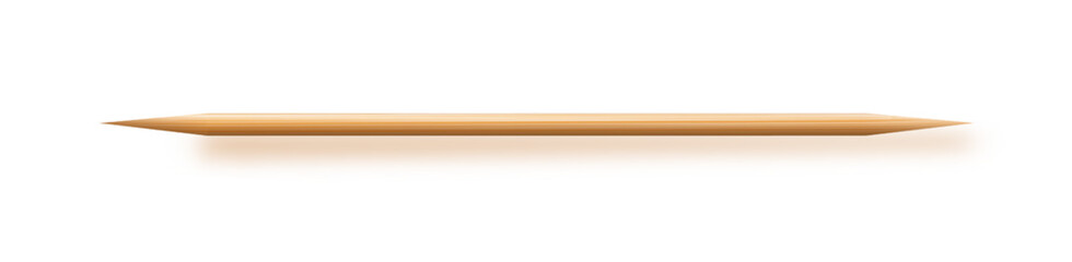Toothpicks Wooden , Bamboo Toothpick small sharp, Realistic wood. Vector
