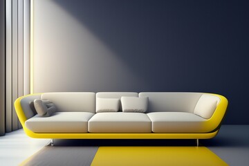 modern living room with sofa